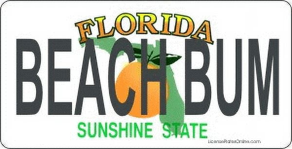 Design It Yourself Florida Bicycle Plate. Free Personalization on Plate