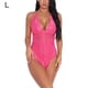 thumbnail image 1 of Mono sexy mono de cosplay suave mono de tela con pantalla de encaje para mujeres adultas, rosa roja, l Kearding XX000036-32, 1 of 7