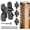 Black, variant on Hinges for Cabinet Doors,Completely 180° Hidden Hinges,Concealed Door Hinges,Concealed and Smooth Quiet Close(Black,0.63"-2.76",4Pack)