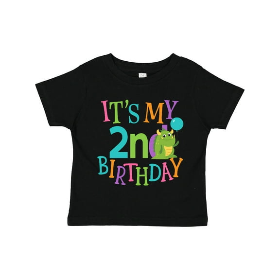 Inktastic 2nd Birthday Monster 2 Year Old Boys or Girls Toddler T-Shirt