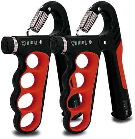 WLIKKS Grip Strength Trainer 2 Pack - Adjustable 11-220Lbs (5-100KG) with Auto Counter, Hand Grip Strengthener, Forearm Exerciser for Athletes, Musicians, Gym, Home, Injury Rehab
