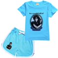 thumbnail image 1 of Chándales casuales para niños, conjunto de ropa para niños, suéter de manga larga, sudadera + pantalones zhangyuxiang LED, 1 of 2