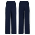 thumbnail image 6 of Sholeno Boys School Trousers with Belt Loop Slim Fit Elasticated Waist School Uniform Navy Blue 16, 6 of 6