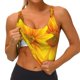 thumbnail image 3 of Fotbe 3D Sunflowers Sujetador Deportivo Largo sin Aros para Mujer con Almohadillas y Soporte Medio, Transpirable y Absorbente, Camiseta Tipo Chaleco o Tank Top-X-Large, 3 of 8