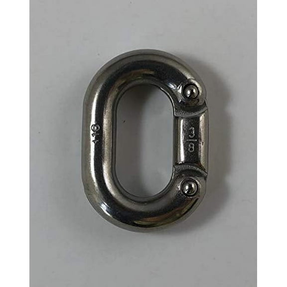 Stainless Steel 316 Chain Connecting Link 3/8" (10mm) Marine Grade Connector