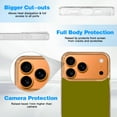 thumbnail image 6 of Case For Apple iPhone Air / 17 Pro / 17 Pro Max Series Case, Slim Thin Transparent Flexible Clear TPU Shockproof Phone Case For iPhone 17 Series, Bronze Yellow, 6 of 6