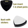 thumbnail image 3 of 6 Pieces Pick Holder - Stick-on Guitar Pick Holder with Adhesive Back and Spring, Random Colors Plastic - Convenient Picks Placement for Acoustic Guitar & Bass - Guitar Accessories, 3 of 5