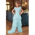 thumbnail image 3 of Drtj 2-14T Kids Teens Girls Dresses Sequin Party Formal Pageant Dress Tween Birthday Tulle Prom Princess Maxi Dress, 3 of 7