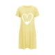 thumbnail image 5 of Camisón corto de talla grande para mujer, camisón de manga corta con estampado de pecho a la moda, camisón para mujer, 5 of 5