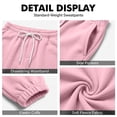 thumbnail image 6 of Men's Jogger Sweatpants Drawstring Elastic Waist Casual Relaxed Fit Athletic Solid Color Lounge Trousers with Pockets, 6 of 7