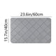 thumbnail image 2 of Alfombra absorbente premium para baño y ducha - Microfibra de secado rápido con reverso antideslizante, ideal para zonas húmedas, 40 x 60 cm, lavable, Aestivo | Gris | AESTIVO, 2 of 7