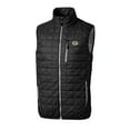 thumbnail image 2 of Men's Cutter & Buck Black Green Bay Packers Big & Tall Rainier PrimaLoft Eco Insulated Full-Zip Puffer Vest, 2 of 3