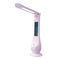 thumbnail image 1 of TIMIFIS Desk Lamp New LED Electronic Clock Desk Lamp, Foldable Rechargeable Reading Lamp, 3 Grades of Brightness Adjustment, Desk Lamp with Temperature Display Lighting & Ceiling, 1 of 5