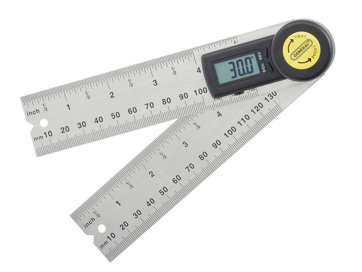 Digital Angle Gauge with LCD Display Carpentry Construction Maintenance Metric and Imperial Systems Digital Angle Ruler 200mm 360°Measuring Tools 2 in 1 Digital Angle Finder Ruler Protractor