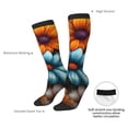 thumbnail image 4 of Fotbe Colorful Blooming Flowers Calcetas Divertidas Estampadas para Hombre y Mujer, Calcetas de Algodón hasta la Rodilla para Caminar, Correr, Enfermería y Embarazo, 4 of 6