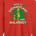 thumbnail image 3 of The Grinch - Prone To Shenanigans Malarkey - Toddler And Youth Long Sleeve Graphic T-Shirt, 3 of 5