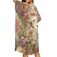 thumbnail image 4 of HELLHERO Polyester Bathing Suit Cover Up for Beach Lightweight Breathable Hummingbird Floral, 4 of 6