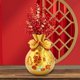 thumbnail image 2 of Maceta de resina con forma de bolsa de dinero, florero, Feng Shui, para primavera Oro, 2 of 9