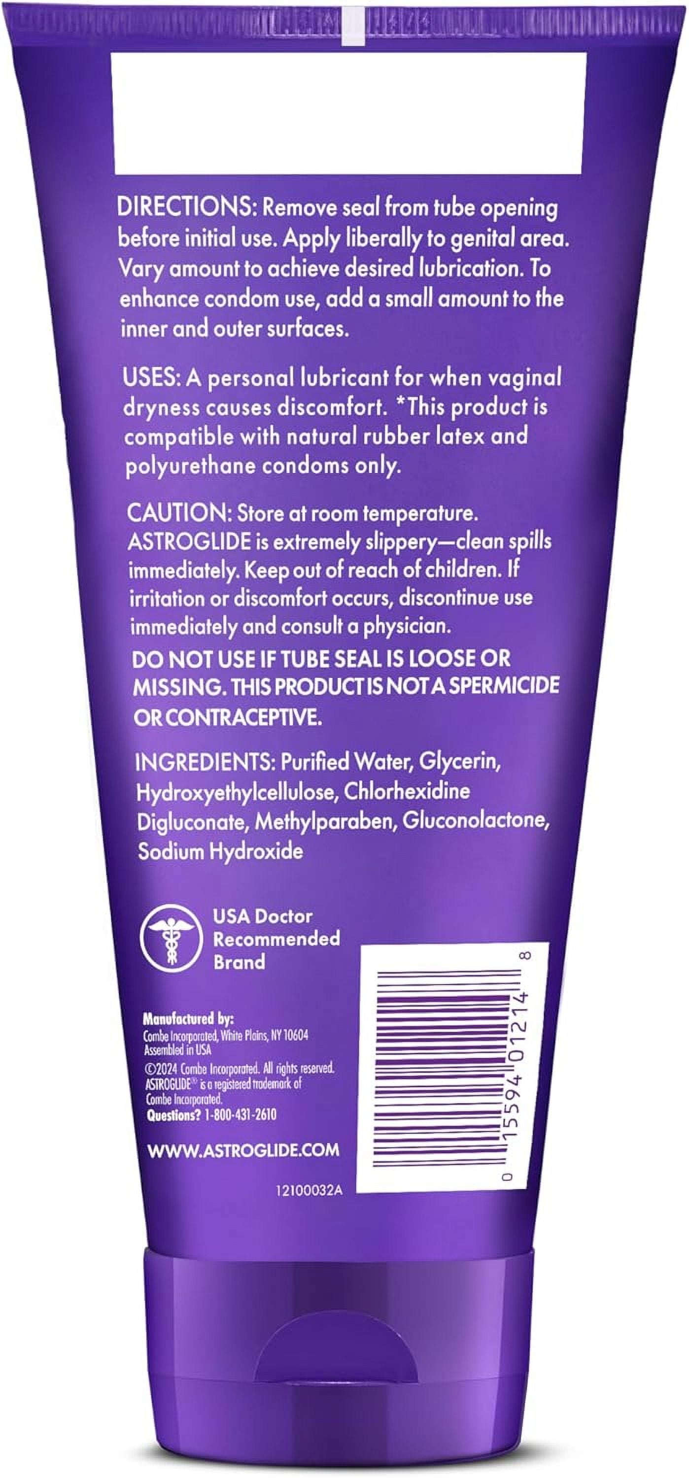 Astroglide Water Based Gel (7oz), Thick Personal Lubricant for Vaginal, Anal & Toys