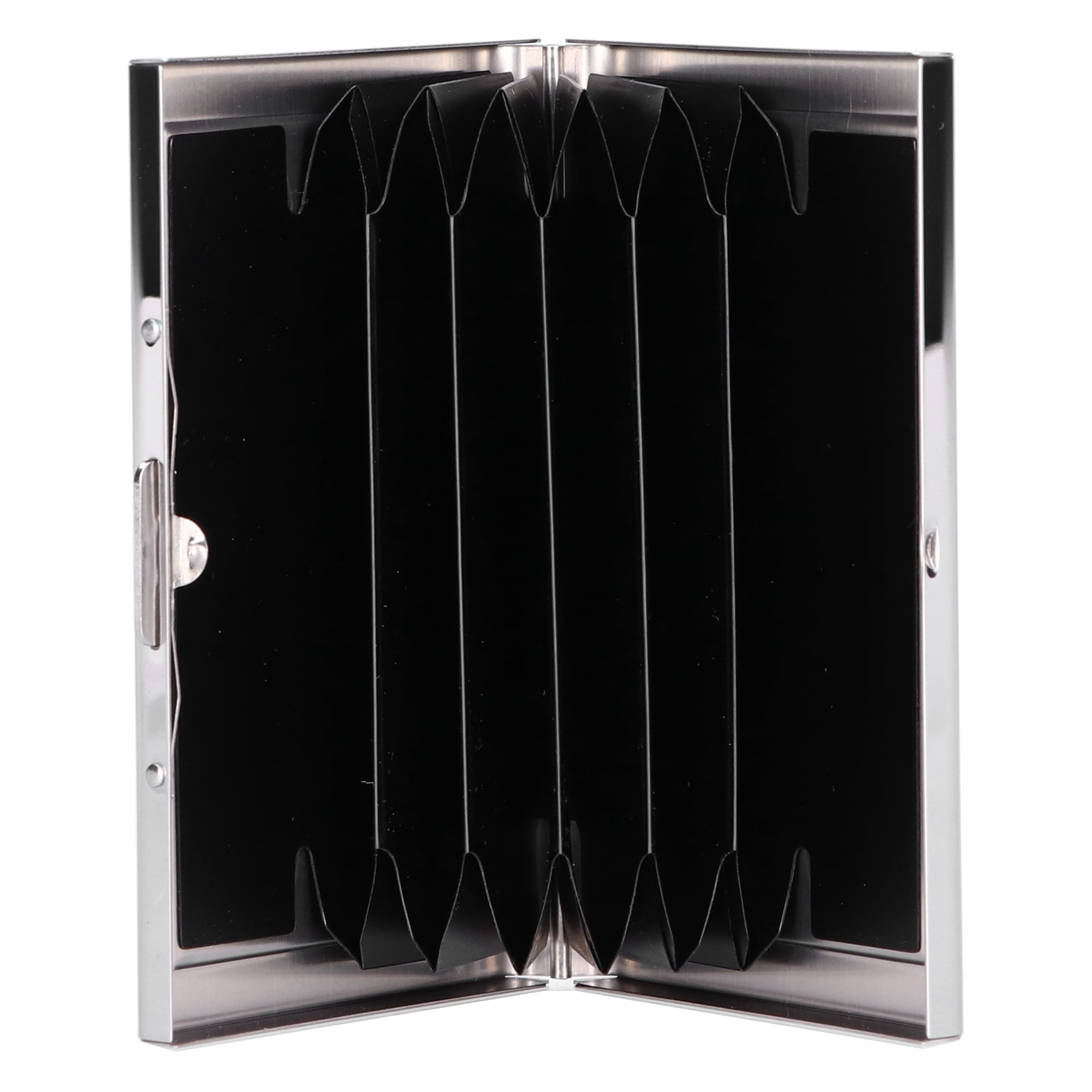 Card Protector Wallet, Card Stainless Steel Button Design For Men Women Pink