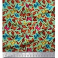 thumbnail image 1 of Soimoi Velvet Fabric Texture & Butterfly Print Sewing Fabric Yard 58 Inch Wide, 1 of 1
