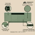 thumbnail image 4 of Ella 70.86" Sideboard in Sage Green made from Engineered Wood, 4 of 13
