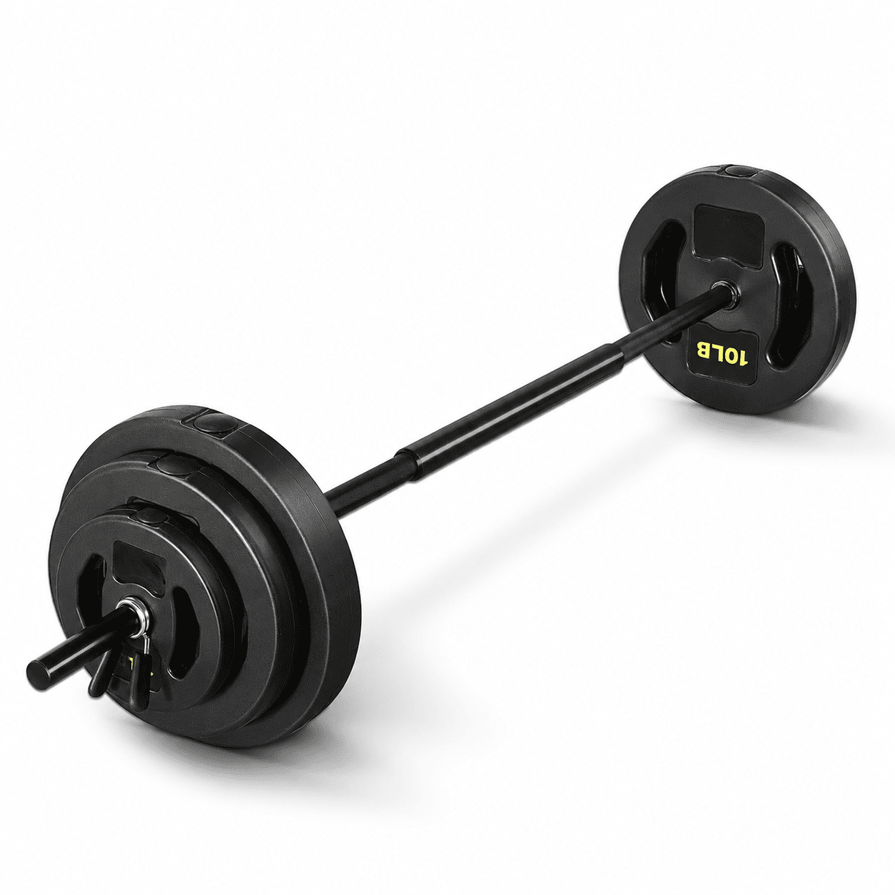 The Burn Machine, Universal Barbell, 22 LB, Black, 360-Degree