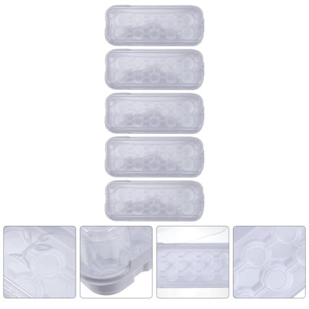 BESTYASH 5Pcs Durable Plastic Starter Tray with Cover for Growing Small Plants and Vegetables