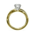 thumbnail image 3 of 2.10 Carat Round Cut Solitaire (D/VVS1) Moissanite Diamond Shiny Anniversary Ring for her Solid 18K Yellow Gold Ring Size 7 by Diamond-Capitals, 3 of 8
