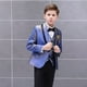 thumbnail image 2 of Conjunto de vestido Formal para niños, traje de flores de Color degradado, traje de boda de pasarela, Blazer, chaleco, pantalones, atuendo de 3 piezas, 2 of 5