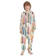 thumbnail image 2 of Vzayyk4T-14Y Size Aviliable Cozy One-Piece Footless Sleeper Pajama Crayon Painting, 2 of 8