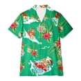 thumbnail image 4 of YANGXINX Women's Hawaiian Button Down Shirts Summer Tropical Floral Printed Short Sleeved Collared Tops Casual Beach Vacation Clothes Outfits, 4 of 4
