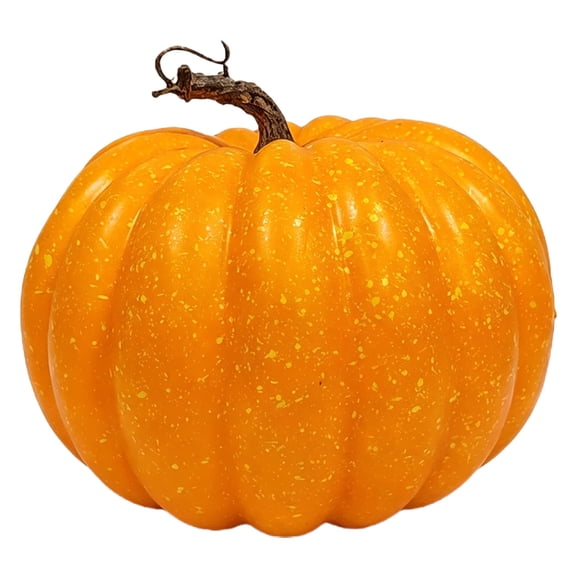 Orange Artificial Pumpkins, Realistic Faux Pumpkins for Fall Decor, Thanksgiving Halloween Table Pumpkin Decor, Fall Artificial Pumpkin Prop, Autumn Photo Shooting Ornament for Mantel,Orange