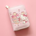 thumbnail image 1 of Kawaii Sanrio Cartoon Zero Wallet Animation Hellokitty Mymelody Cinnamoroll Cute Card Bag, Fashion Print Short Zipper Key Bag, 1 of 4