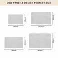 thumbnail image 4 of White Burlap Texture Door Mat Indoor Outdoor, Farmhouse Vintage White Non Slip Welcome Mat with Rubber Backing, Absorbent Fabric Front Door Mats Entryway Rug for Home Patio Entrance 16"x24", 4 of 8