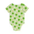 thumbnail image 2 of Daiia St Patrick's Day11 Printed Unisex-Baby Short Sleeve Onesies Bodysuits Baby Climbing Clothes Soft and Comfortable Romper with Expandable Shoulder Design-12 Months, 2 of 8