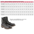 thumbnail image 3 of Milwaukee Leather Men's Classic Black Leather Lace-Up Logger Boots w/ Side Zipper MBM9095 8, 3 of 10