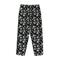 thumbnail image 5 of Xecao Daisies Flowers Women's Straight Lounge Pajama Pants: The Epitome of Relaxed Sleepwear, 5 of 9