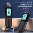 thumbnail image 2 of Digital Alcohol Tester USB Rechargeable High Breathalyzer Alcometer LCD Display Professional Portable,1 * tester 1 * cable 1 * English instruction manual,Black, 2 of 7
