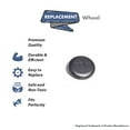 thumbnail image 2 of Replacement Part For Eureka Sanitaire 3676 Mighty Mite III Vacuum Cleaner 4 Rear Wheel # 15409A-119N, 2 of 7