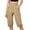 Khaki, variant on Luvrsol Capris for Women with Pockets Outdoor Cargo Capri Stretch Quick Dry Casual Walking Hiking Trousers S-3XL