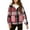 ZA-Hot Pink-kids outwear winter coat, variant on MKOSPLRT Fleece Lined Shacket Jacket Kids 4-15Y Girls Boys Zip Up Hooded Plaid Fall Winter Coats Warm Long Sleeve Sherpa Outwear with Pocket