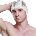 thumbnail image 3 of FYBTO Casquette de Natation Fleurs de Chat Adulte FYBTO Polyester, 3 of 4