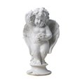 thumbnail image 2 of Estatua de estatuilla de Ángel de resina, obra de arte creativa, escultura bonita coleccionable, artesanías decorativas para boda, sala de estar, Uva Gloria Escultura de estatuilla de ángel, 2 of 9
