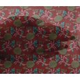 thumbnail image 4 of oneOone Viscose Chiffon Fabric Leaves & Floral Block Printed Craft Fabric BTY 42 Inch Wide, 4 of 4