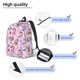 thumbnail image 3 of Balery Christmas Unicorns Mochila Clásica Impresa Básica para Viaje, Mochila Escolar Resistente al Agua, Mochila de Lona con Correas Ajustables-Medium, 3 of 5