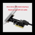 thumbnail image 5 of Pcie to SFF 8643 4X/8X Adapter Card 2 U.2 Port Card for Nvme SSD, 5 of 8