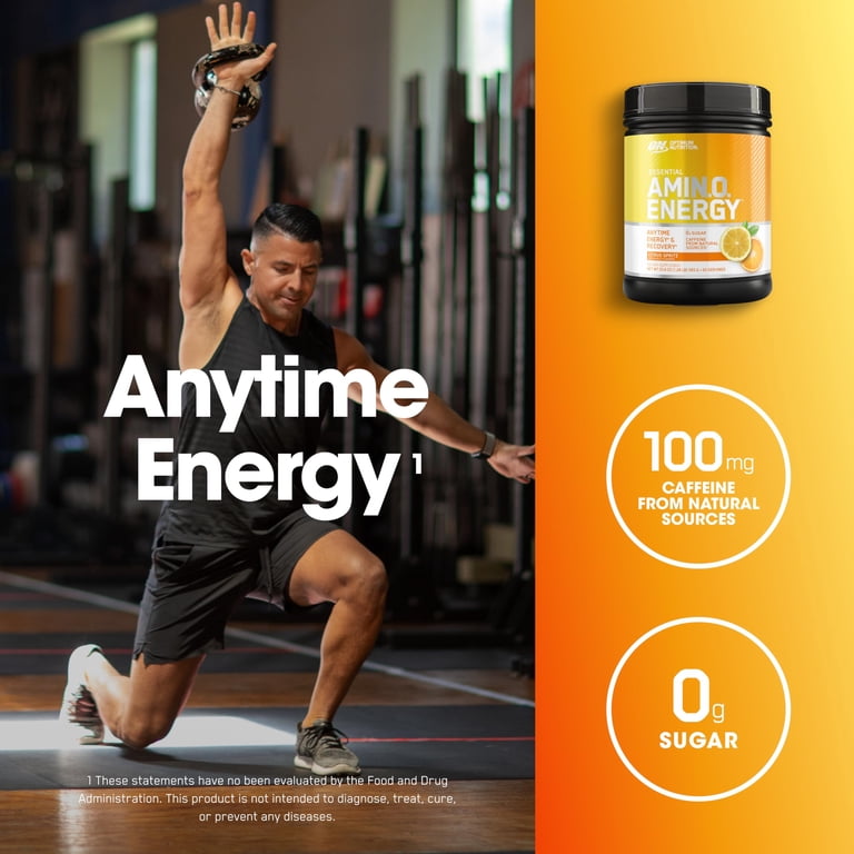 Optimum Nutrition Amino Energy, Citrus Spritz, 65 srv - Walmart.com