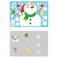 thumbnail image 2 of Navidad ventana se aferra pegatinas electrostáticas dibujos animados Santa Claus Elk muñeco de nieve gnomo copo de nieve calcomanías de vidrio fiesta de año nuevo decoración de la, 2 of 5