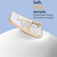 thumbnail image 6 of Rancase for Samsung Galaxy S24 FE 5G Case Magnetic Luxury Glitter Clear Phone Case [Compatible with MagSafe] Full Camera Lens Protection Love Heart Case for Women Girls for Galaxy S24 FE 5G,Gold, 6 of 6